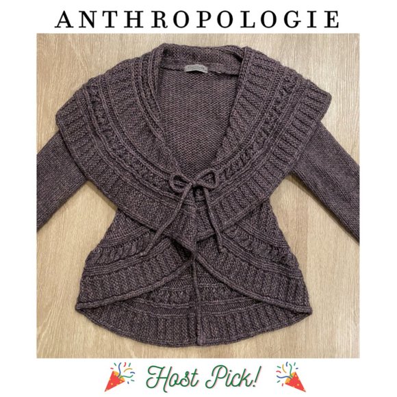 Anthropologie Sweaters - 🎉HP🌺SALE Anthropologie Elsamanda Purple Cardigan